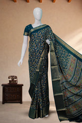 Navy Blue Art Silk