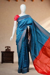Teal Blue Banarasi Art Silk