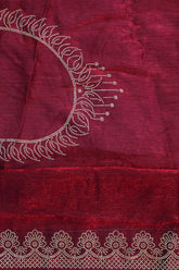 Deep Wine Space Silk