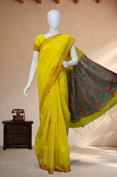 Yellow Ikkat Handloom
