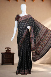 Black Pochampally Ikkat