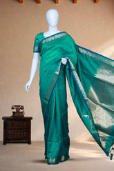 Turquoise Blue Tissue Silk