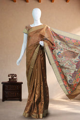 Coffee Brown Tussar Silk