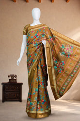 Bottle Olive Green Jute Silk
