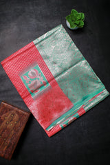 Chilli Red Chanderi Cotton Silk