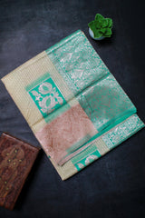Cream Chanderi Cotton Silk
