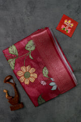 Mulberry Red Chiffon