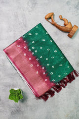 Deep Green Dola Silk