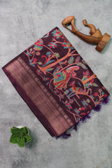 Deep Purple Dola Silk