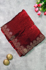 Deep Wine Space Silk