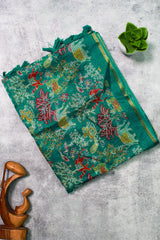 Emarald Green Kota Rich Pallu