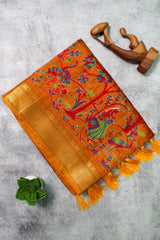 Golden Yellow Dola Silk