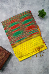 Yellow Ikkat Handloom