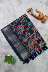 Ink Blue Dola Silk