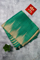 Emarald Green Jute Silk