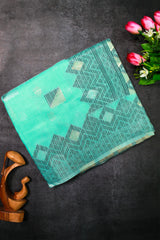 Aqua Blue Kota Cotton