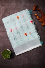 Ice Blue Linen Cotton