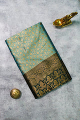 Moss Green Semi-Banarasi