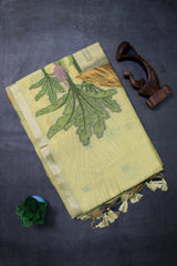 Butter Yellow Mul-Chanderi