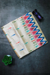 Beige Pochampally Cotton