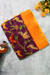 Purple Kota Cotton