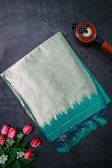 Turquoise Blue Tissue Silk