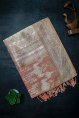 Peach Tissue-Banarasi