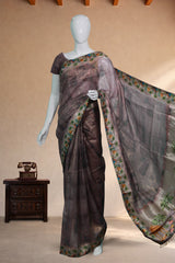 Purple Tissue Organza