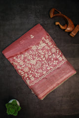 Onion Pink Tissue -Chikankari