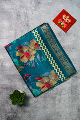 Pine Green Jute Silk
