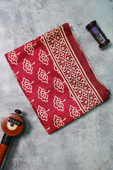 Mulberry Red Viscose Chanderi