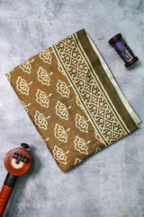 Olive Green Viscose Chanderi