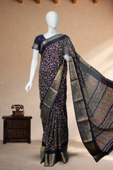 Teal Blue Art Silk