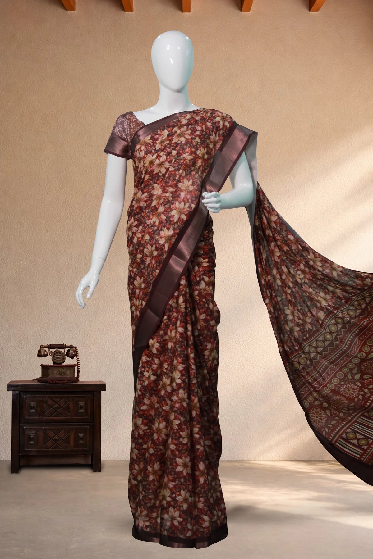 Chocolate Brown Chiffon