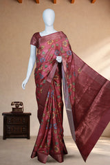 Mulberry Red Chiffon