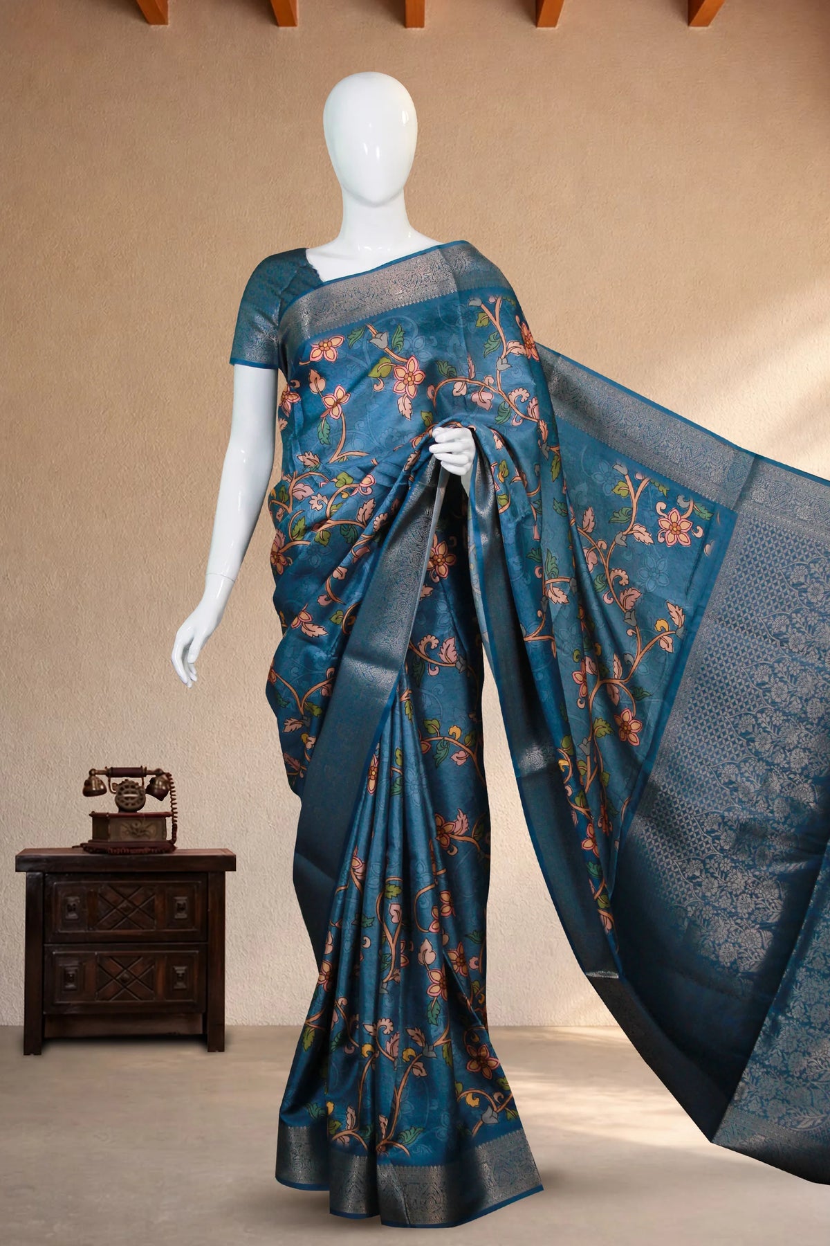 Ocean Blue Chiffon