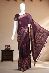 Deep Purple Dola Silk
