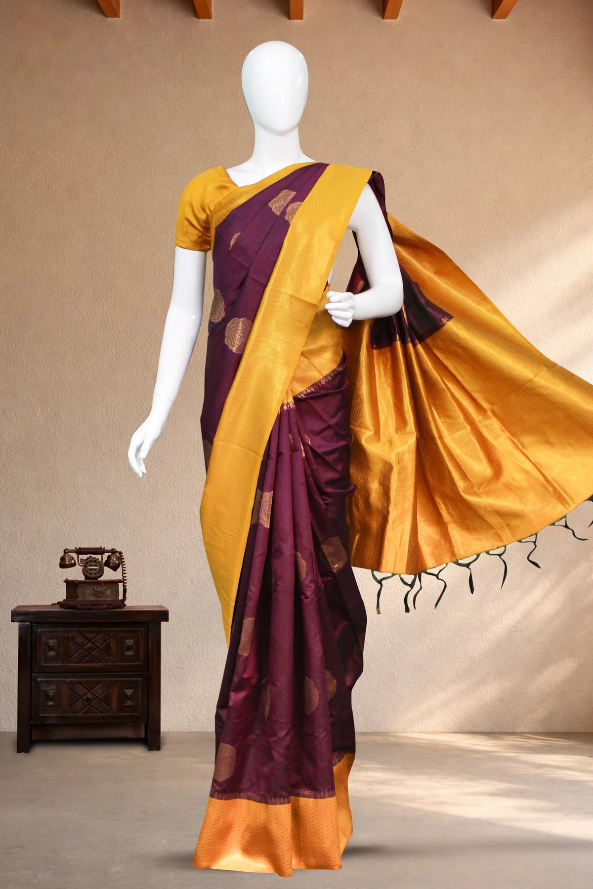 Deep Purple Katan Silk