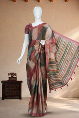 Dusky Pink Jute Silk
