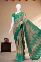 Emarald Green Jute Silk
