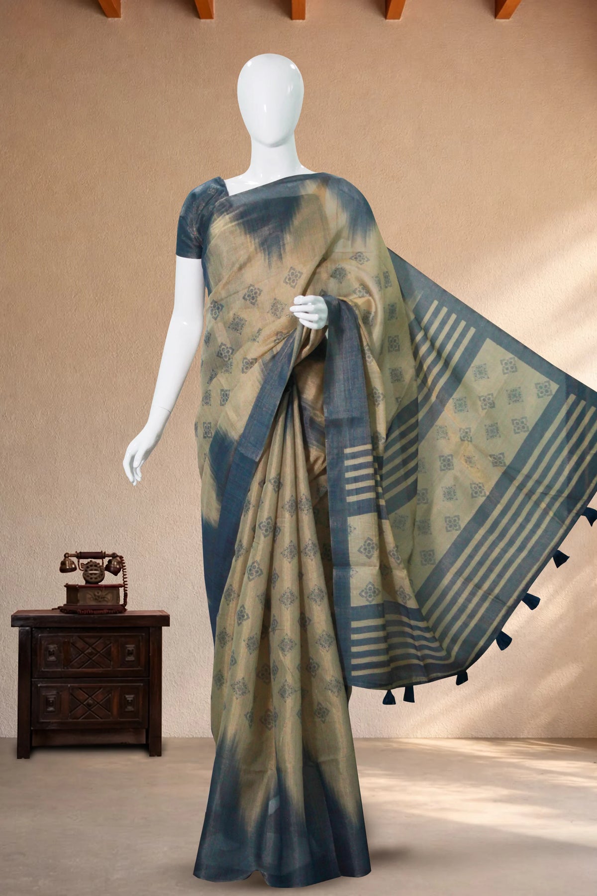 Grey Jute Silk