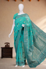Aqua Blue Kota Cotton