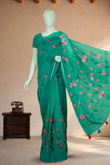 Turquoise Blue Linen Cotton