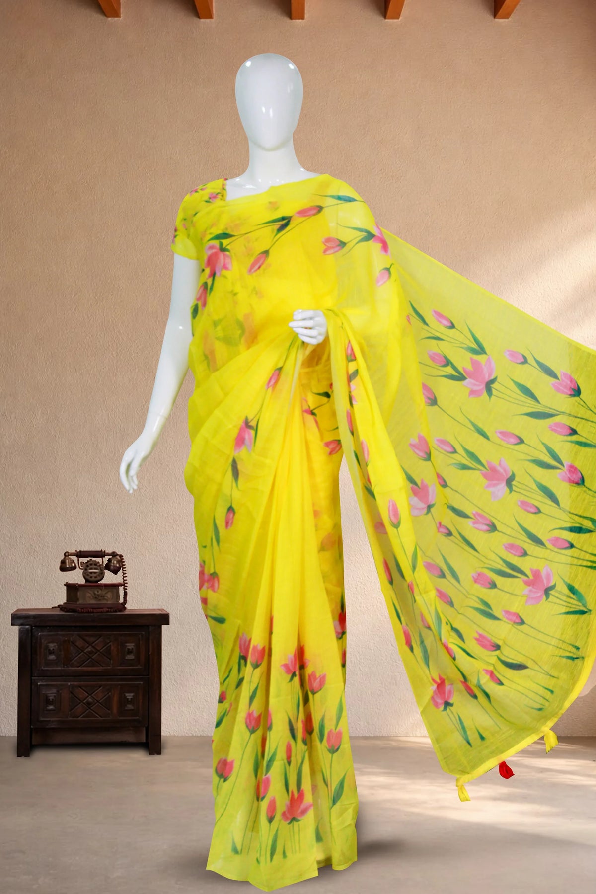 Yellow Linen Cotton
