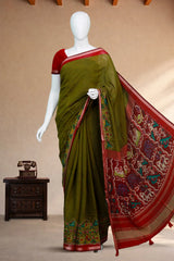 Mehendi Green Mul Cotton