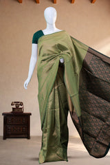 Moss Green Semi-Banaras
