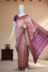 Onion Pink Pochampally Cotton