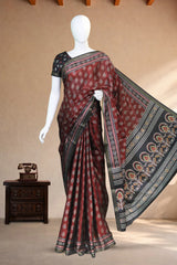 Maroon Pochampally Warli