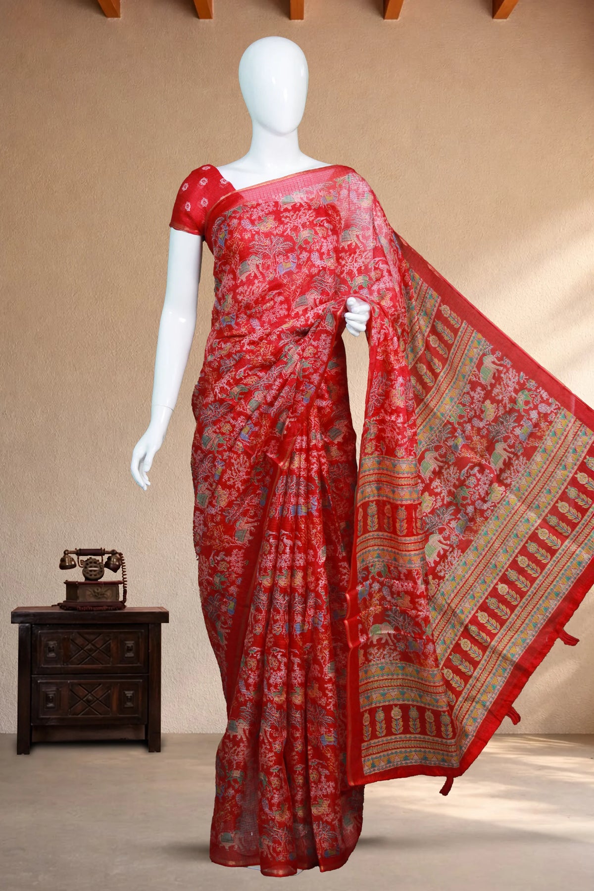 Red Kota Rich Pallu