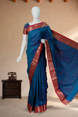 Peacock Blue Semi-Patola